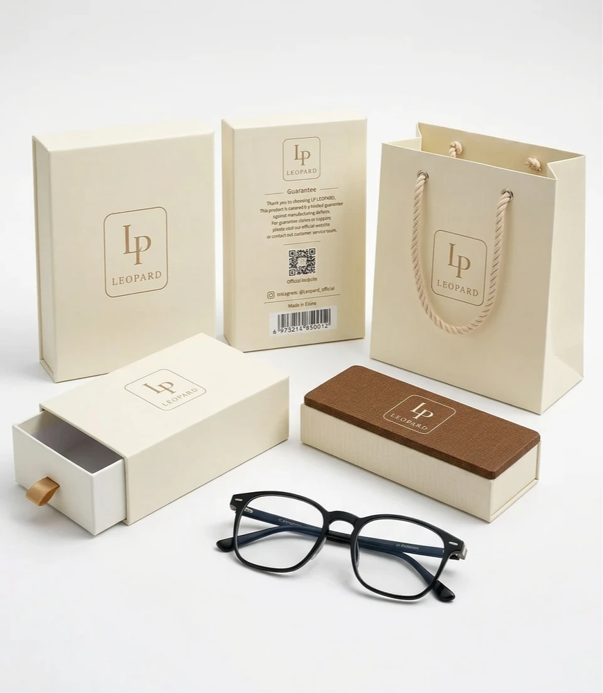 Luxury Leopard eyewear packaging